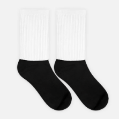 Black Foot Sublimated Socks