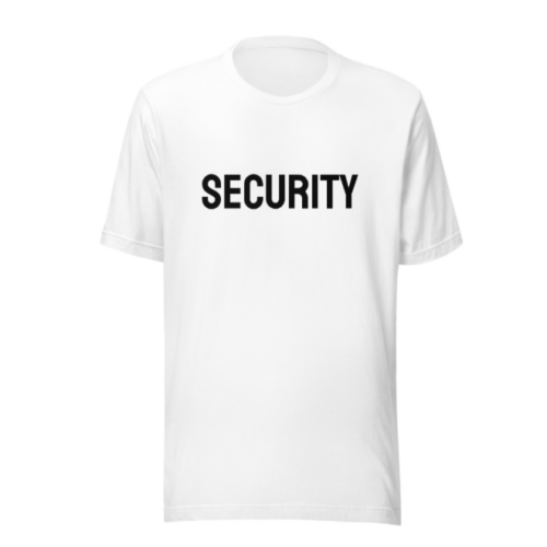 Security T-Shirt Mens White