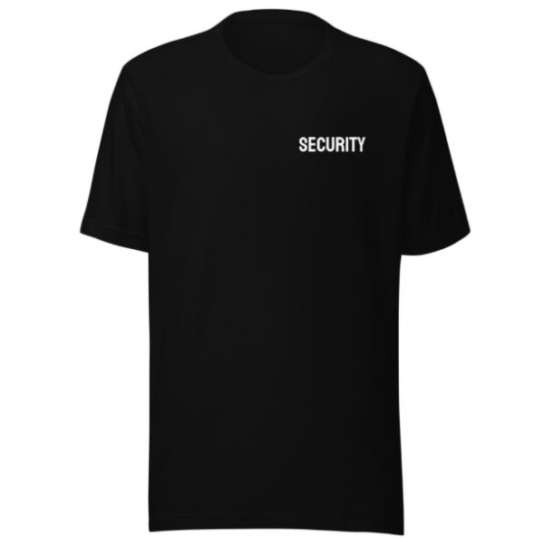 Security T-Shirt Mens Black F&B